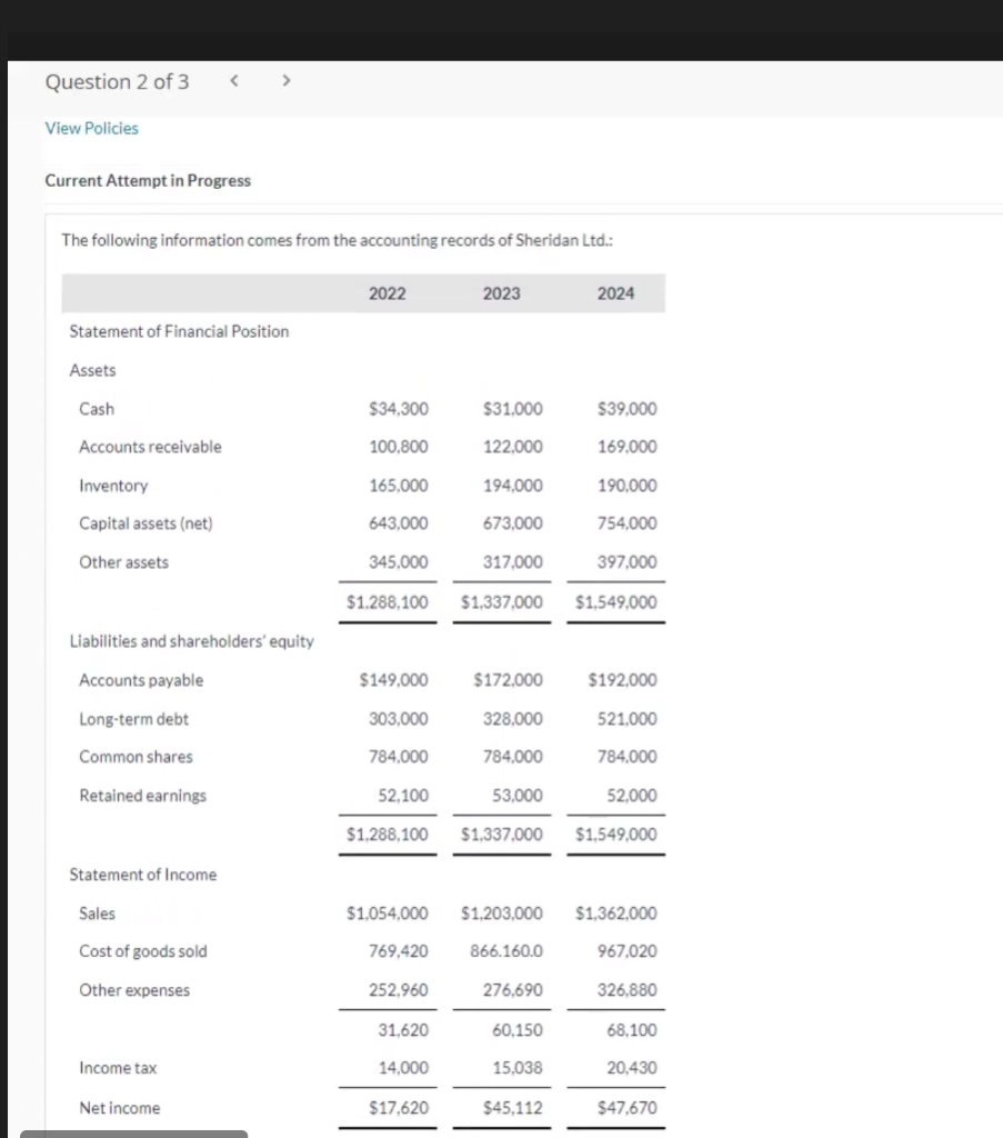 Current Attempt in Progress The following information comes from the accounting