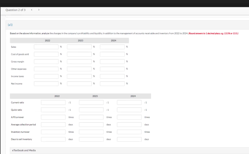 records of Sheridan Ltd.: Question 2 of 3 (a1) eTextbook and Media