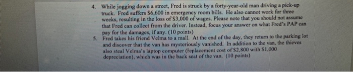 of your text. For each of the cases described below, evaluate whether