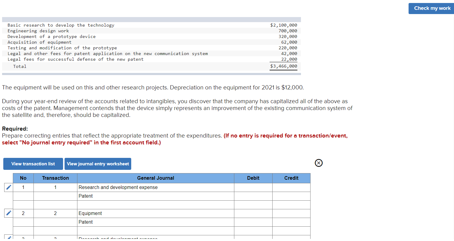 Check my work Basic research to develop the technology Engineering design