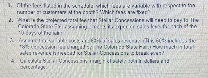 Colorado State Fair [CEck, the icon to view the schedule or fees]