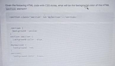  Given the following HTML code with CSS styles, what will be