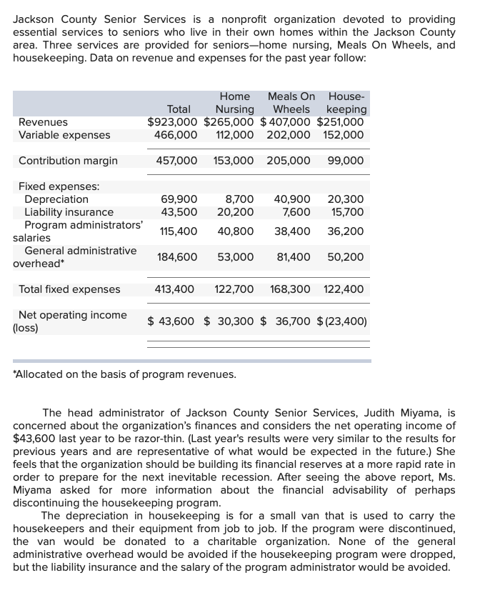  Jackson County Senior Services is a nonprofit organization devoted to providing
