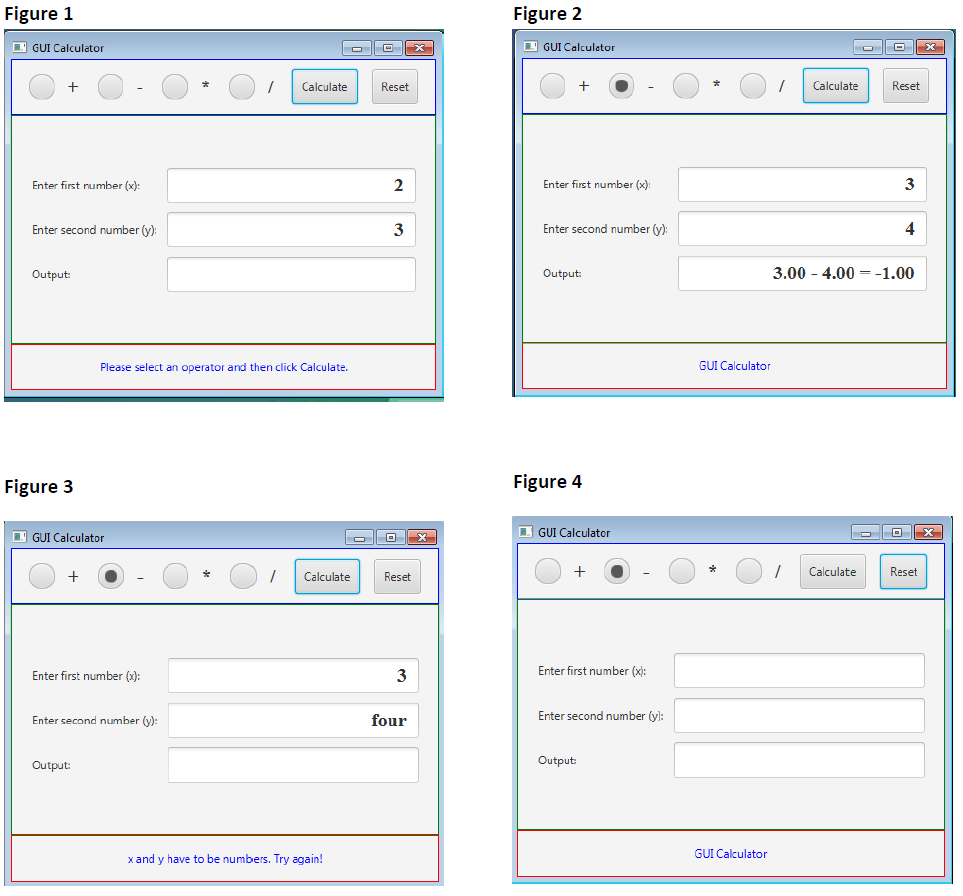 Homework 2 GUI Instructions: Create a JavaFX (GUI) application that functions as