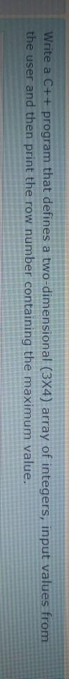 Write a C++ program that defines a two-dimensional (384) array of