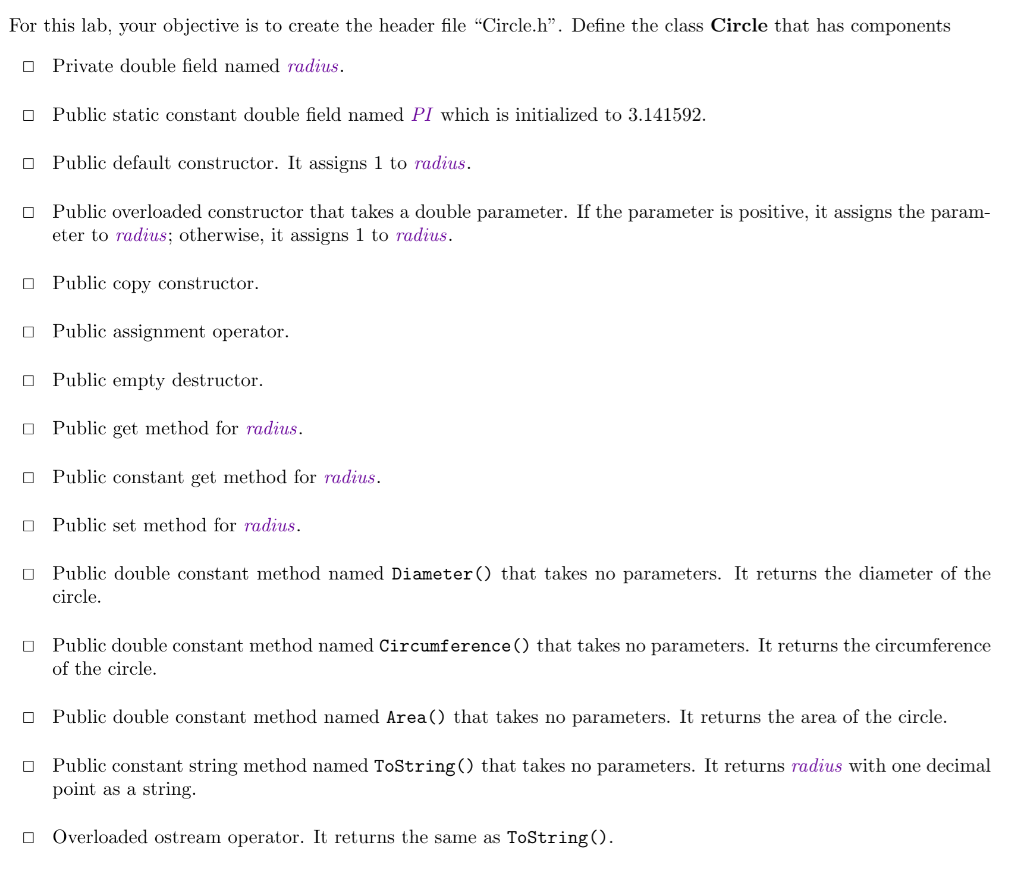 For C++, please. For this lab, your objective is to create the