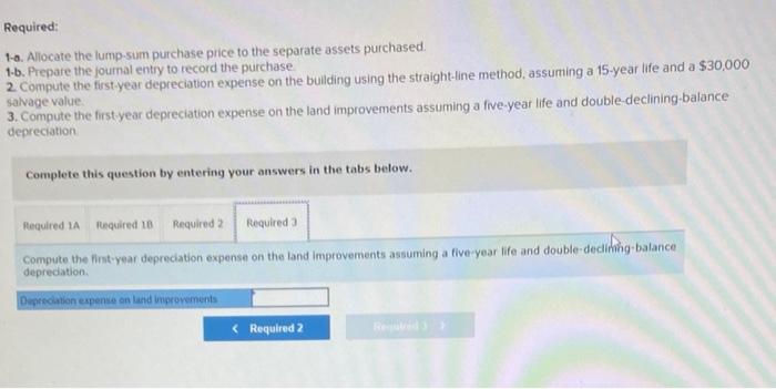 total cash price of $820,000. The estimated market values of the purchased
