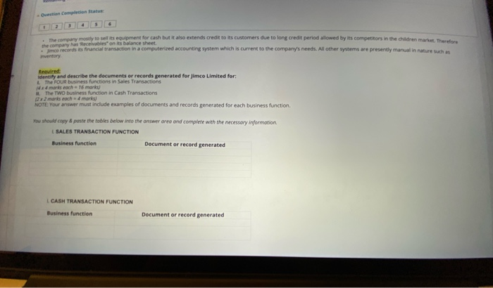case scenario presented below and answer the questions that follow imco Limited