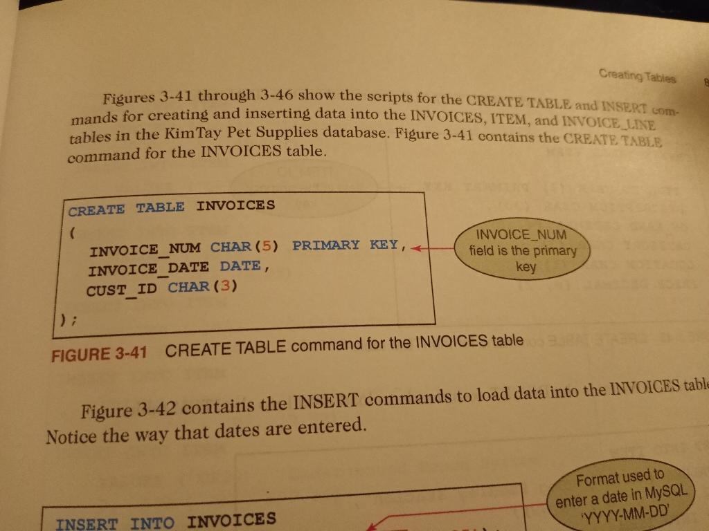 type. Execute the command to describe the layout and characteristics of the