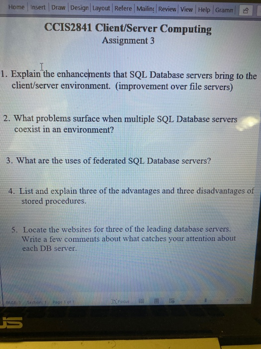  Home Insert Draw Design Layout Refere Mailing Review View Help Gram