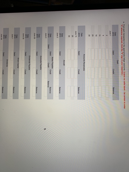 month of June were as follows: June 1 The corporation issued 60,000