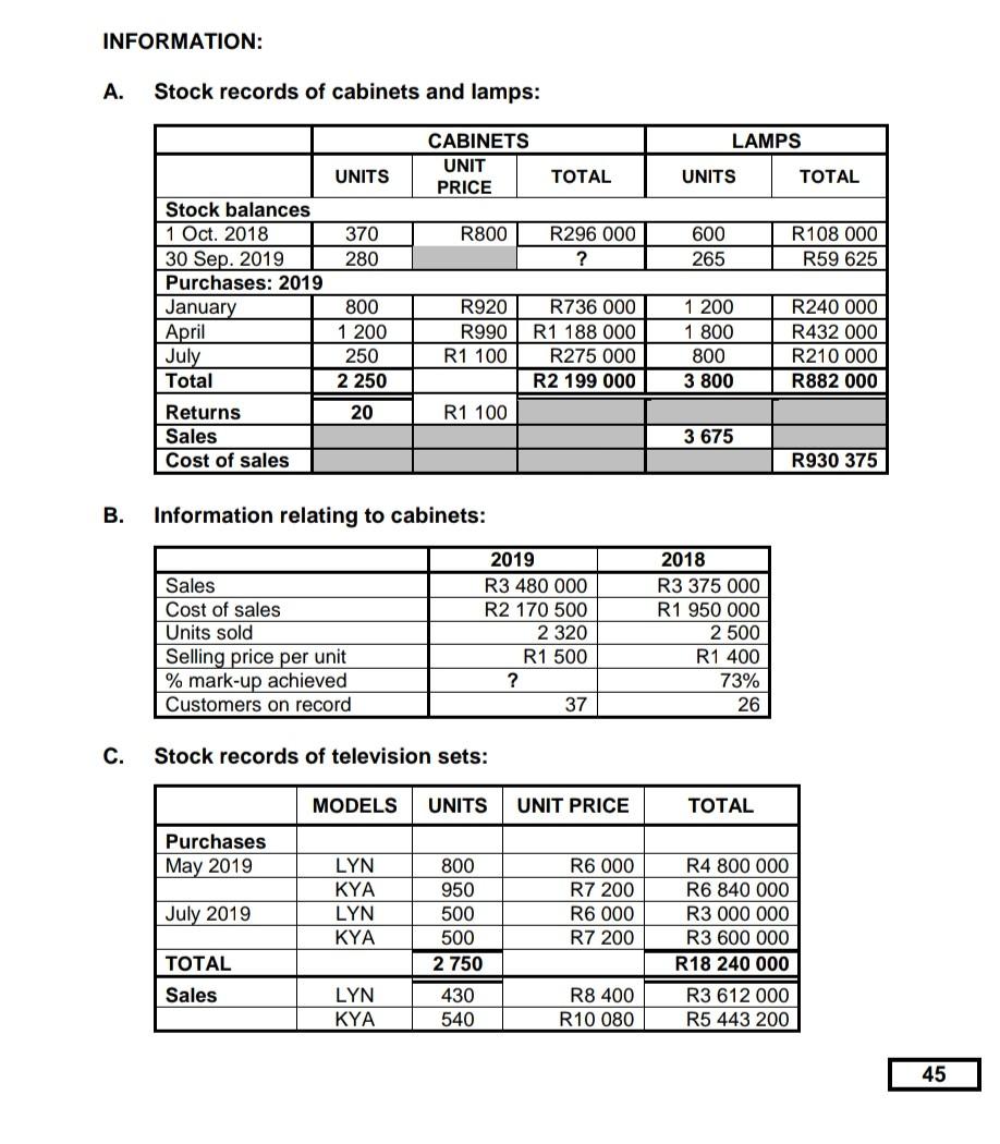 marks; 25 minutes) George Grande is the majority shareholder and CEO of