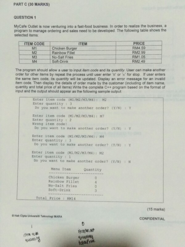  Please write a coding clearly for this question.I need to understand