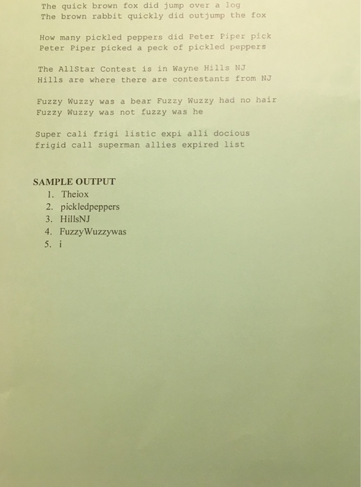 A useful computer utility is to report the differences between two files.