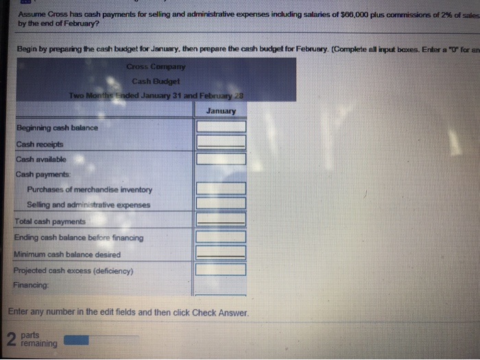 $10,500 in cash oe hand n Jauary 1 and has colced a