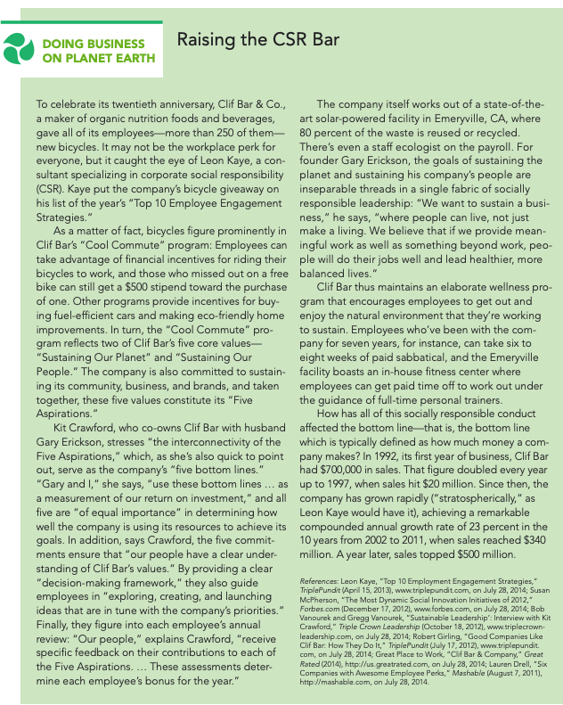 Read the case and answer: What are the main aspects to