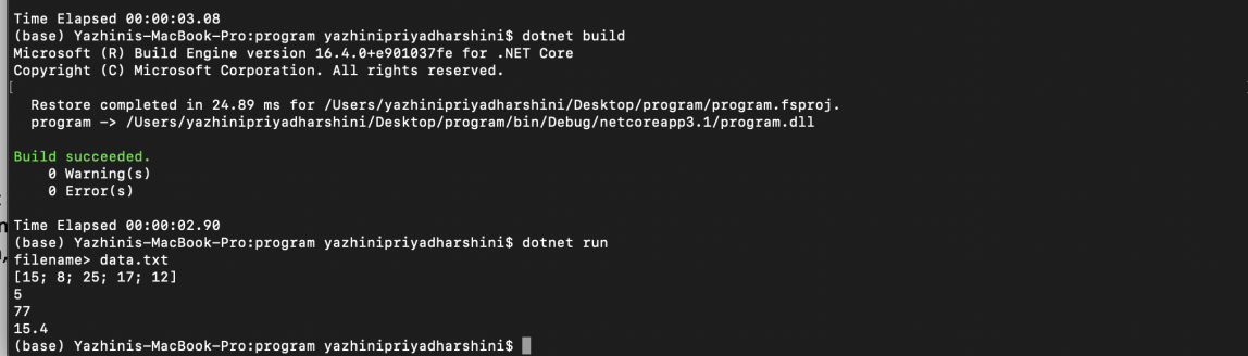 Please use F#: Start by creating a text file on your system