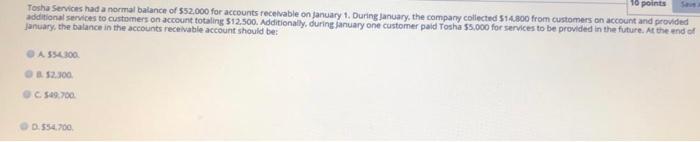 insurance Expense. 54500 wiono 10 stion 4 10 points Mars Services, Inc.