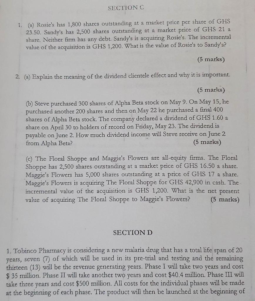 and a standard deviation of 16% while project B has expected return