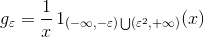 in the meaning of the distribution (D(R)) and calculate the limit. (2)