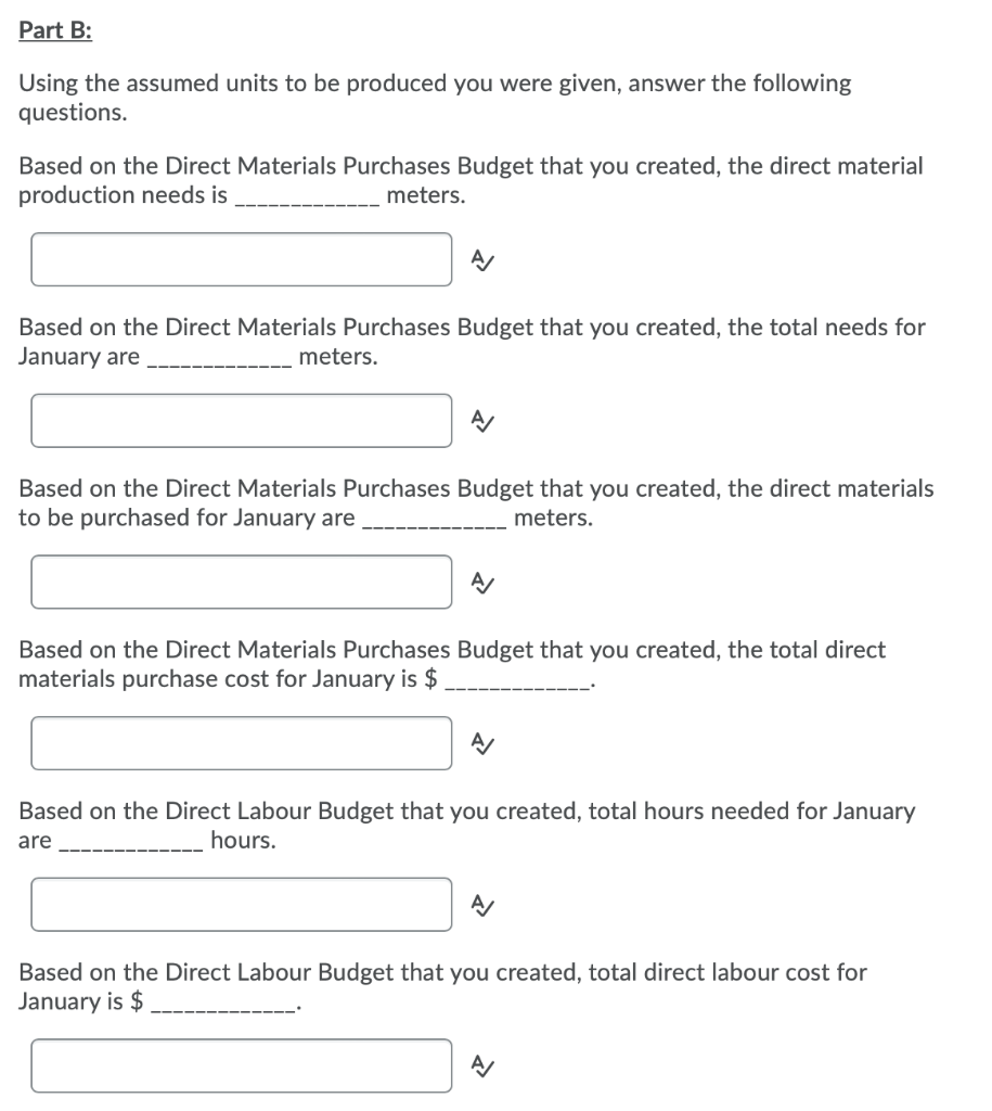 on their jacket product line for January, 2021. The following information is