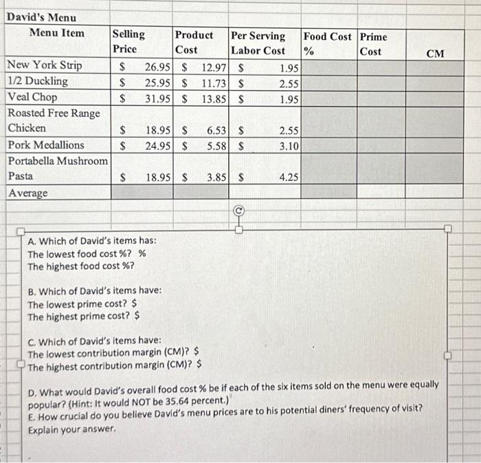  fill in grey boxes and answer questions please D. What would