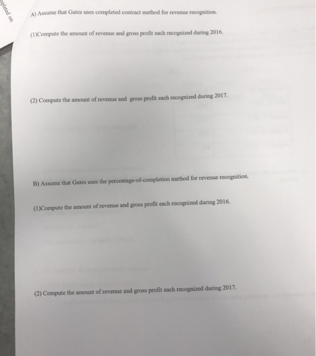 of $7,000,000. The job was completed on December 15, 2017. Additional data