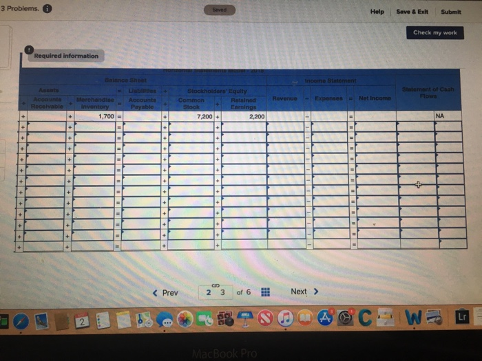 During 2018, the company experienced the following events: 1, Purchased inventory that