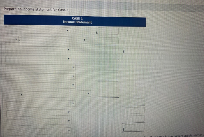CALCULATOR Problem 1-3A (Video) Incomplete manufacturing costs, expenses, and selling data for