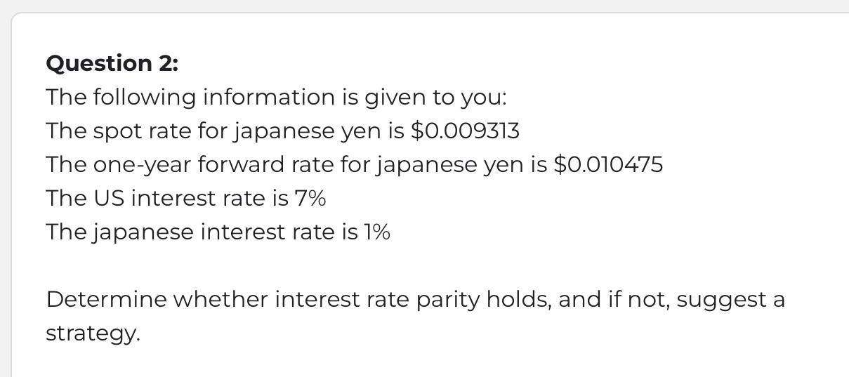  Question 2: Can you give me the correct answer please (pleane