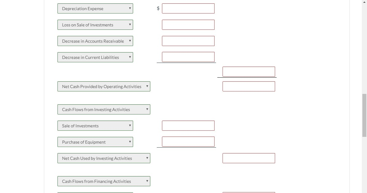 for Novak Corporation for the last two years at December 31. 2020