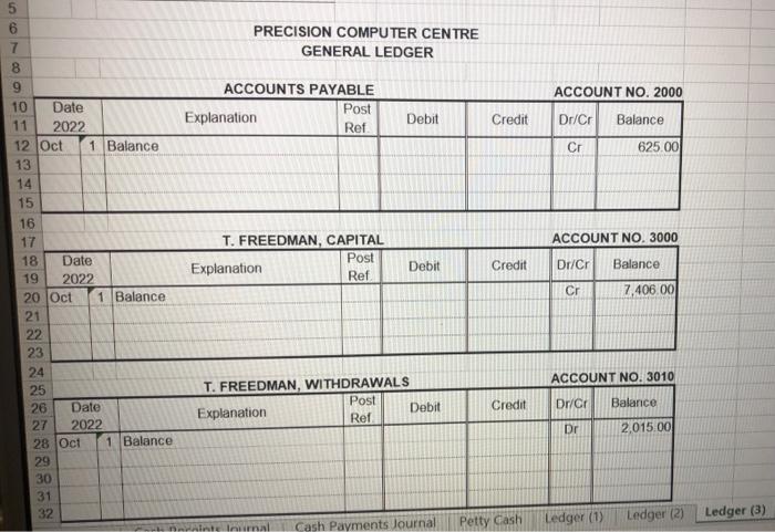 Account Cr 1 2 3 4 5 6 17 18 19 20