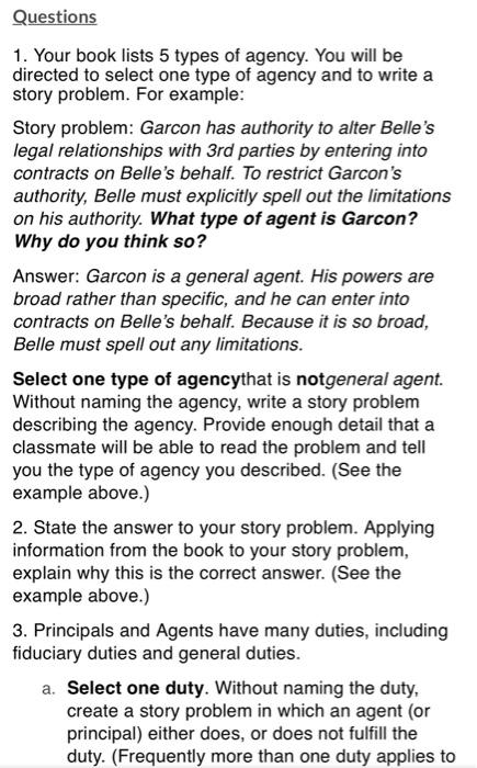 please don't copy the solution from somewhere Questions 1. Your book lists
