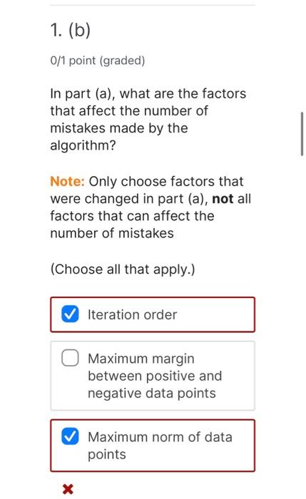 always considered a mistake. The algorithm starts with some data point and