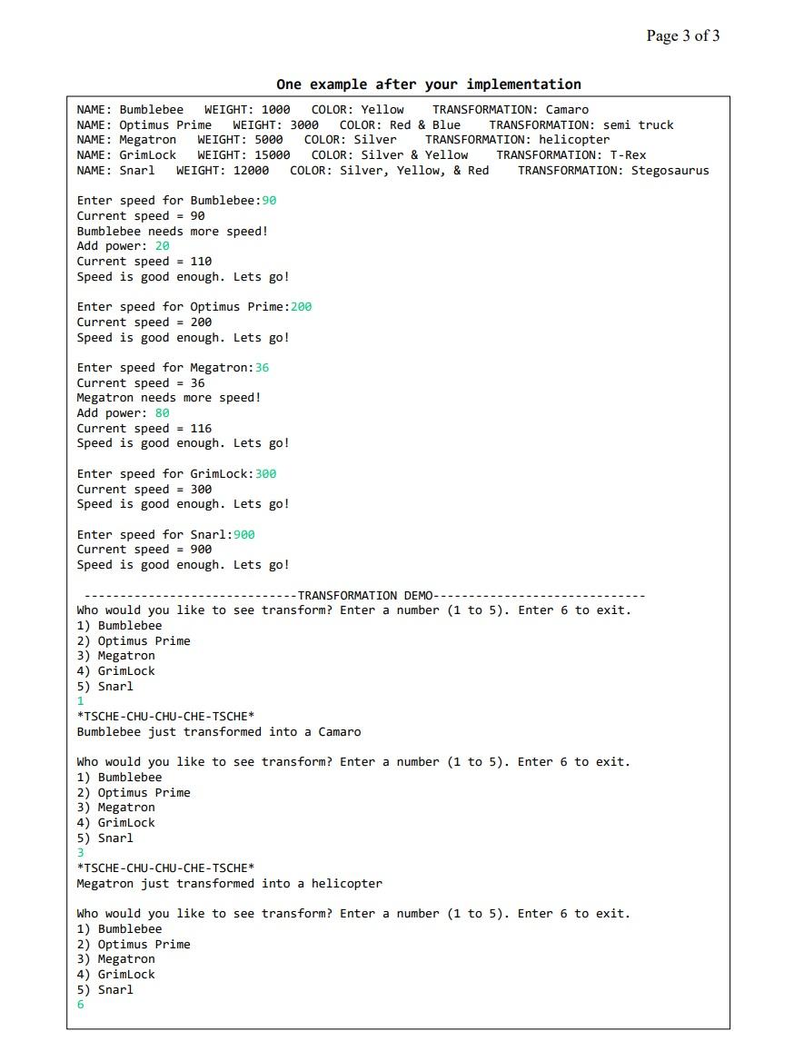 to create class, constructor and objects. - How to use method with