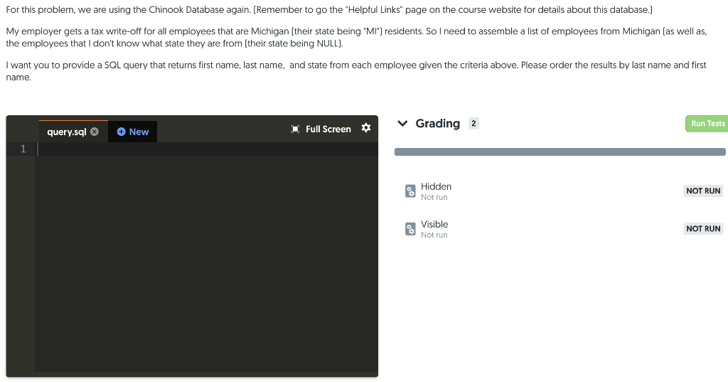  For this problem, we are using the Chinook Database again. (Remember