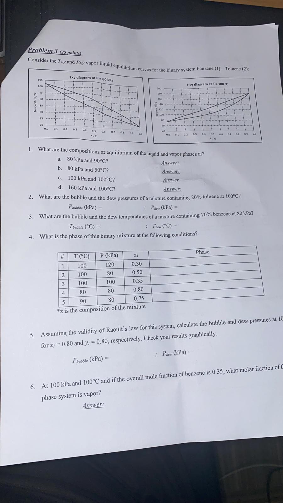 Please show your solution step by step Problem 3 (25 points) Consider