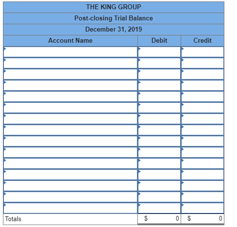 Accumulated Depreciation -Equipment Accounts Payable Delva King, Capital Delva King, Drawing Fees