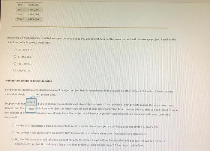 The net present valve (wipy) rule is considered onn of the most