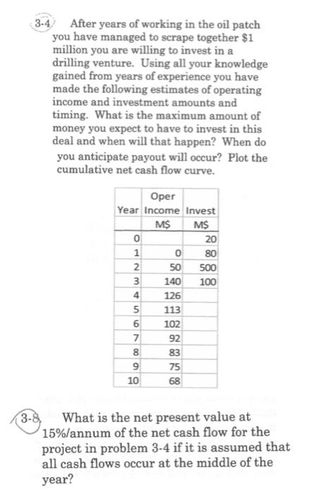  I need help solving question 3-8 but it involves 3-4, thanks