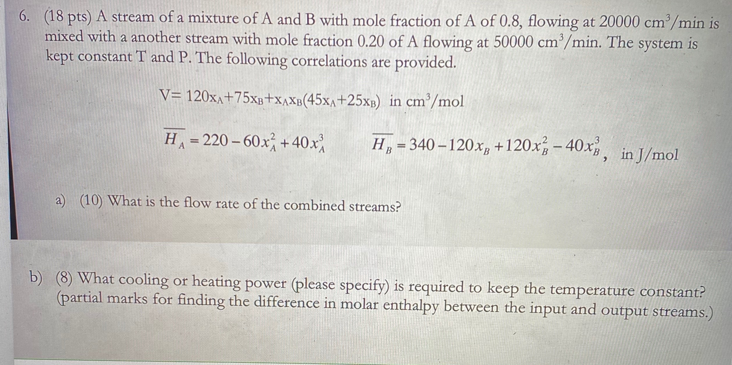  b)(8) What cooling or heating power (please specify) is required to
