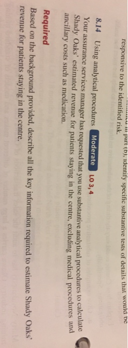  responsive to the identified risk (D), identify specific substantive tests of