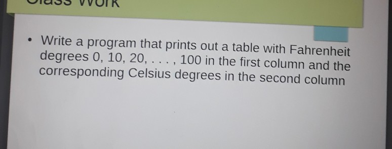 Write the program in phython Write a program that prints out