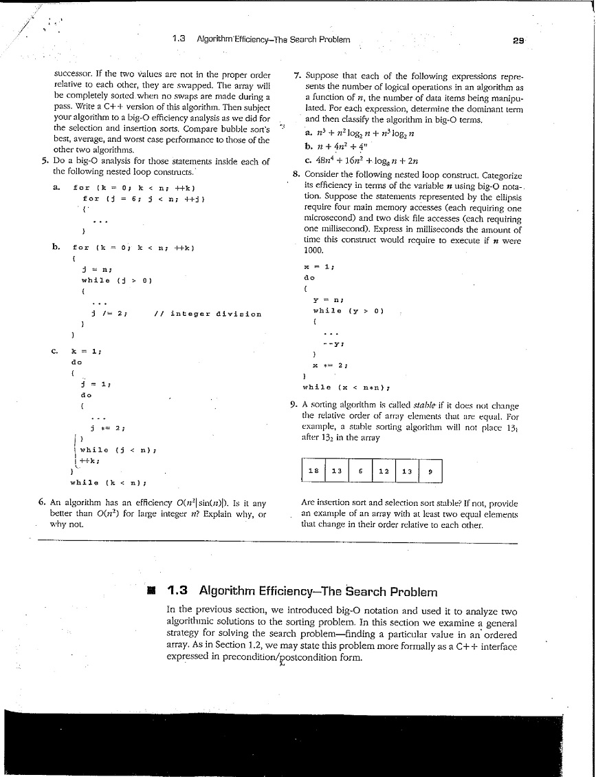 Hi, I need help with this Big-O analysis. It's C++, but it