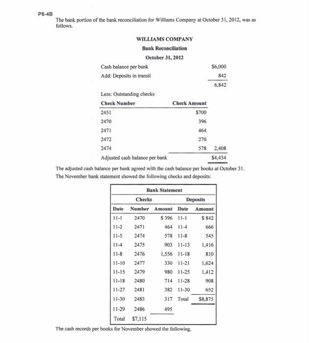 Accounting Help P8-4B, A-B Copy and paste as word, please!! Saves me