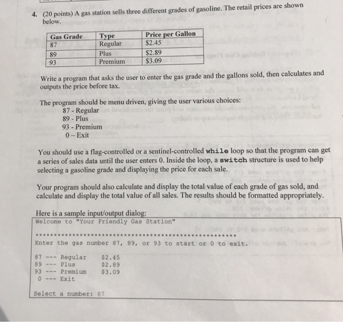  Wrote a java program that does the following (20 points) A