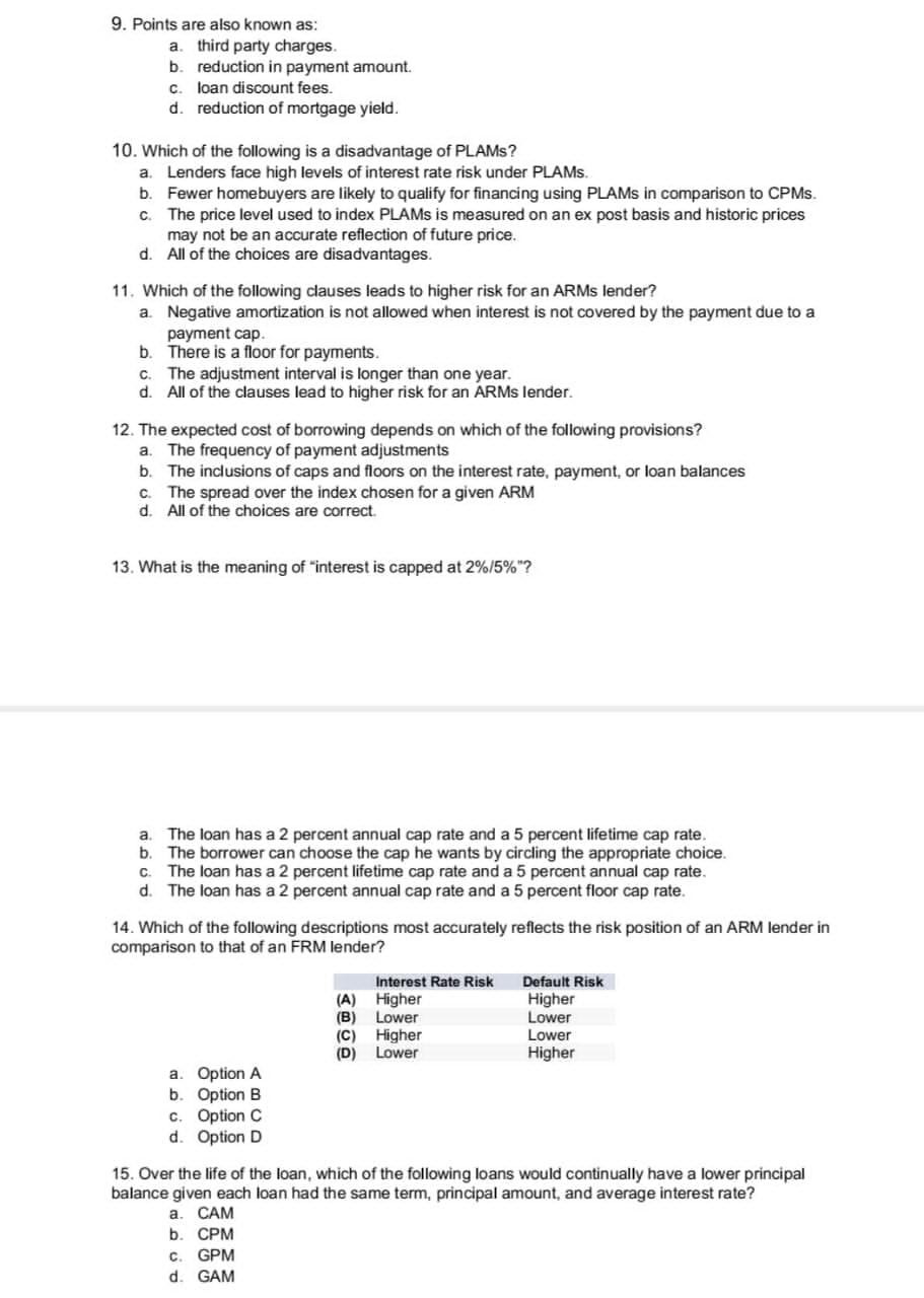 Comments: Please solve as soon as possible and only show the option