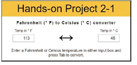 1. Go to the project02-01.html file in your code editor and in