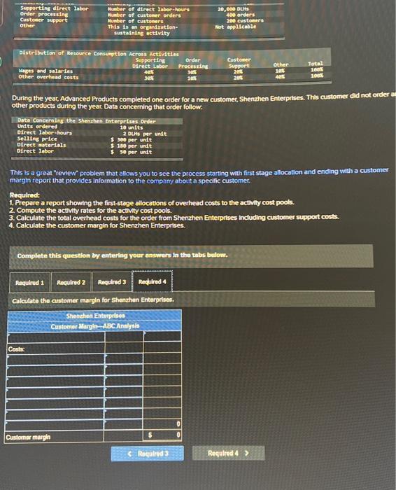 problem that allows you to see the process starting with first stage