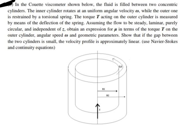 By using Navier Stokes equation and Continuity equation solve this problem.Correct